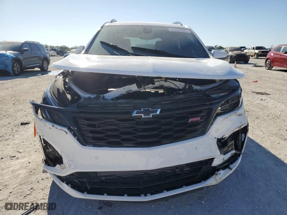2024 Chevrolet Equinox RS with VIN 3GNAXMEGXRS140437, listed as a Copart auction lot 48734325 with 22,181 mi miles and Non Repairable. Bid and sale history available at carsss.com. Image 5.
