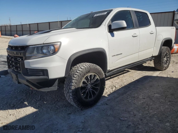 2021 Chevrolet Colorado 4WD ZR2 with VIN 1GCGTEEN6M1197537, listed as a Copart auction lot 88169655 with 98,026 mi miles and Salvage Title. Bid and sale history available at carsss.com. Image 1.