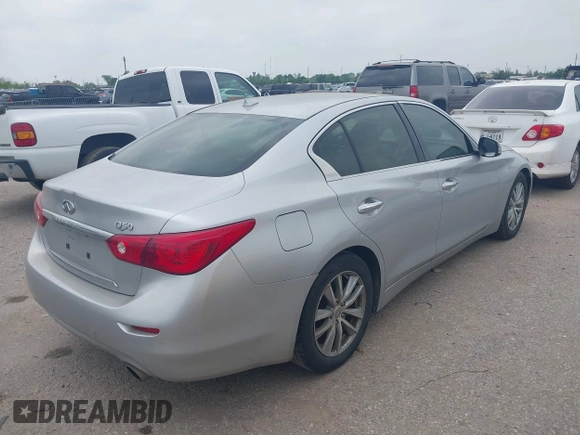 2014 Infiniti Q50 Sport with VIN JN1BV7AP5EM670953, listed as a IAAI auction lot 41913801 with 190,180 mi miles and . Bid and sale history available at DreamBid. Image 4.