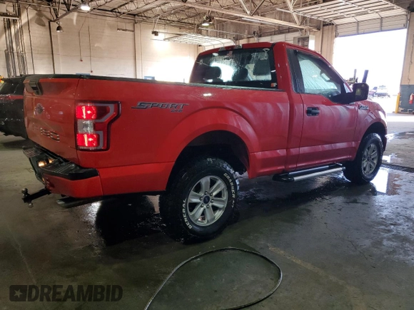 2019 Ford F-150 XL with VIN 1FTMF1E5XKKD02283, listed as a Copart auction lot 50175365 with 24,391 mi miles and Salvage title. Bid and sale history available at DreamBid. Image 3.