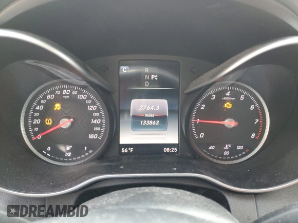 2016 Mercedes-Benz C 300 Luxury with VIN 55SWF4KB6GU098766, listed as a Copart auction lot 53771365 with 133,863 mi miles and Salvage Title. Bid and sale history available at DreamBid. Image 9.