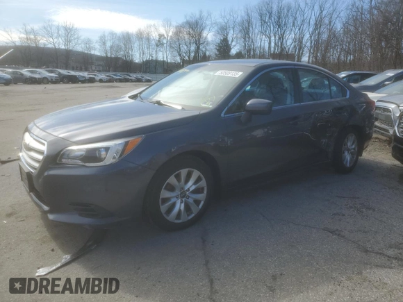 2016 Subaru Legacy 2.5i Premium with VIN 4S3BNAC69G3029165, listed as a Copart auction lot 50509135 with 62,235 mi miles and Salvage Title. Bid and sale history available at carsss.com. Image 1.