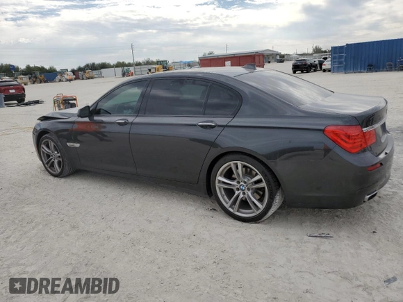 2011 BMW 7 Series 740Li with VIN WBAKB4C53BC574284, listed as a Copart auction lot 86628084 with 77,760 mi miles and Salvage title. Bid and sale history available at DreamBid. Image 2.