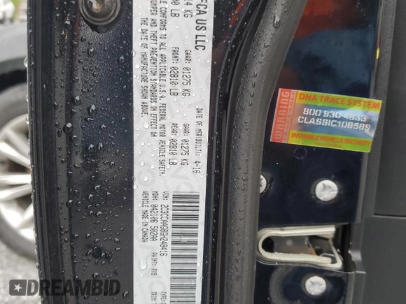 2016 Chrysler 300 Anniversary Edition with VIN 2C3CCAAG8GH248416, listed as a Copart auction lot 51939245 with 47,426 mi miles and Salvage Title. Bid and sale history available at DreamBid. Image 12.