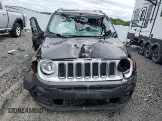 2016 Jeep Renegade Limited with VIN ZACCJBDT0GPD74512, listed as a Copart auction lot 57263705 with Not provided miles and Salvage title. Bid and sale history available at DreamBid. Image 5.