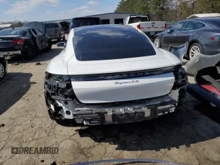 2022 Porsche Taycan 4S with VIN WP0AB2Y12NSA44345, listed as a Copart auction lot 45383275 with 24,564 mi miles and Salvage Title. Bid and sale history available at DreamBid. Image 6.