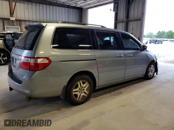 2007 Honda Odyssey EX with VIN 5FNRL38497B144794, listed as a Copart auction lot 55696584 with 0 mi miles and Salvage Title. Bid and sale history available at carsss.com. Image 3.