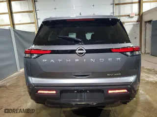 2024 Nissan Pathfinder SV with VIN 5N1DR3BC7RC255624, listed as a Copart auction lot 42811525 with 17,611 mi miles and Clean Title. Bid and sale history available at carsss.com. Image 6.