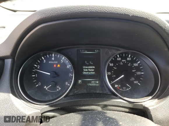 2017 Nissan Rogue SL with VIN 5N1AT2MV4HC758023, listed as a Copart auction lot 48756585 with 176,000 mi miles and Salvage Title. Bid and sale history available at carsss.com. Image 9.