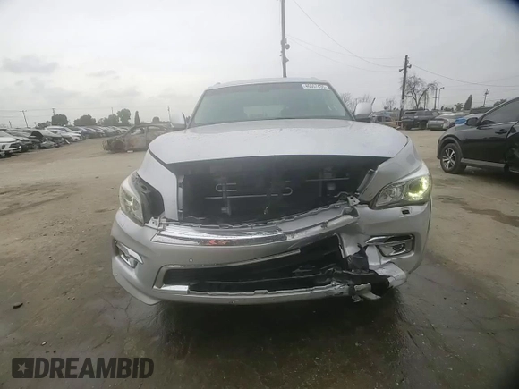 2017 Infiniti QX80 with VIN JN8AZ2NE4H9160839, listed as a Copart auction lot 46557435 with 99,346 mi miles and Salvage Title. Bid and sale history available at carsss.com. Image 11.