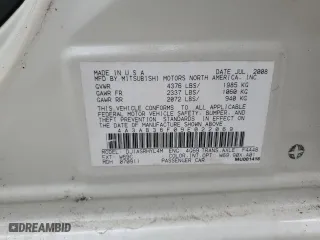 2009 Mitsubishi Galant ES with VIN 4A3AB36F09E022069, listed as a Copart auction lot 59855344 with 126,600 mi miles and Clean Title. Bid and sale history available at carsss.com. Image 12.