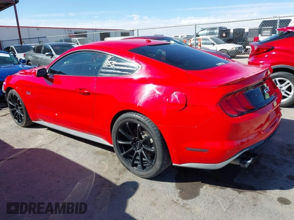 2018 Ford Mustang GT with VIN 1FA6P8CFXJ5180361, listed as a IAAI auction lot 41620513 with 114,222 mi miles. Bid and sale history available at carsss.com. Image 14.