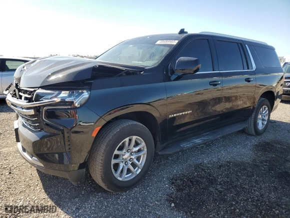2021 Chevrolet Suburban LT with VIN 1GNSCCKD6MR171216, listed as a Copart auction lot 48688985 with 149,693 mi miles and Salvage Title. Bid and sale history available at carsss.com. Image 1.