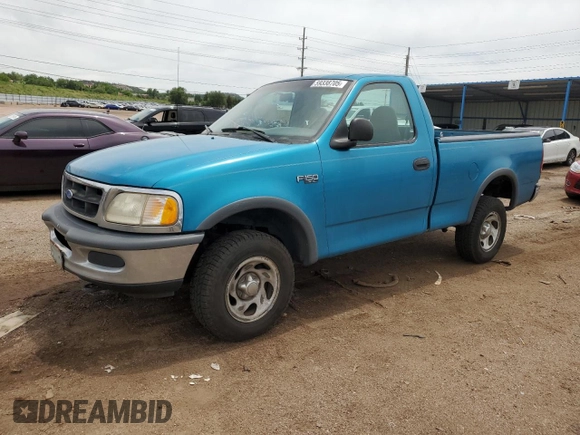 1997 Ford F-150 z VIN 1FTDF1829VKA55991, wystawiony jako Copart lot #59338705 z przebiegiem 160 202 mil mil oraz Czysty tytuł • Clean title. Historia ofert i sprzedaży dostępna na DreamBid. Obrazek 1.