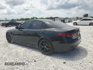 2020 Alfa Romeo Giulia with VIN ZARFAMAN4L7623860, listed as a Copart auction lot 59011605 with 72,080 mi miles and Non repairable. Bid and sale history available at DreamBid. Image 2.