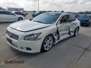 2013 Nissan Maxima SV with VIN 1N4AA5APXDC844020, listed as a Copart auction lot 58725575 with 133,091 mi miles and Salvage title. Bid and sale history available at DreamBid. Image 1.