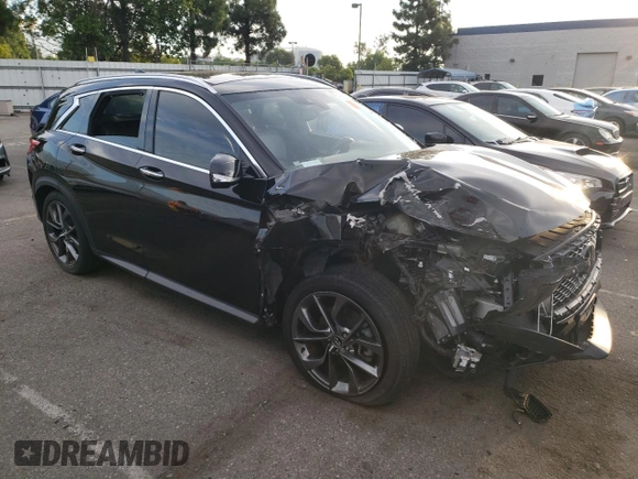 2019 Infiniti QX50 Essential with VIN 3PCAJ5M10KF103991, listed as a Copart auction lot 67370683 with 60,690 mi miles and Salvage title. Bid and sale history available at DreamBid. Image 4.