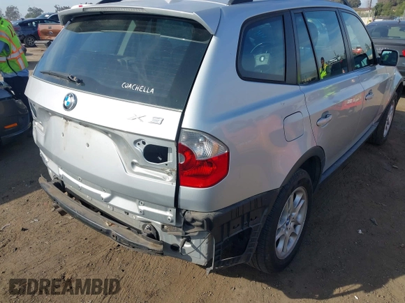 2005 BMW X3 2.5i with VIN WBXPA73415WC47394, listed as a IAAI auction lot 41481109 with 152,903 mi miles. Bid and sale history available at carsss.com. Image 6.