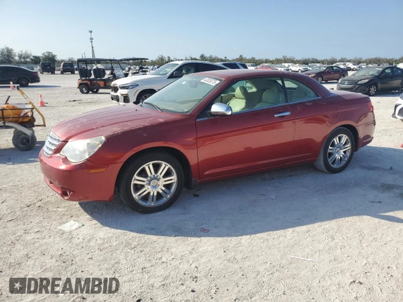 2008 Chrysler Sebring Limited with VIN 1C3LC65M58N104988, listed as a Copart auction lot 43526375 with 56,259 mi miles and Clean Title. Bid and sale history available at DreamBid. Image 1.