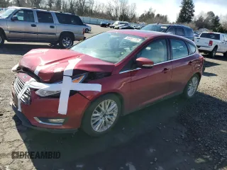 2017 Ford Focus Titanium with VIN 1FADP3N27HL287927, listed as a Copart auction lot 48057175 with 75,473 mi miles and Salvage Title. Bid and sale history available at carsss.com. Image 1.
