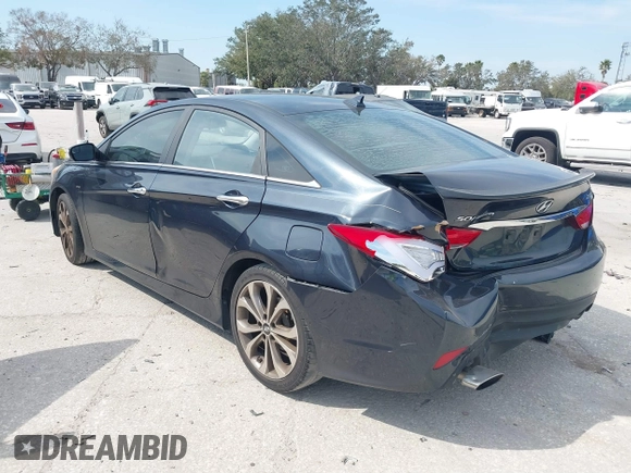 2014 Hyundai Sonata Limited with VIN 5NPEC4AB0EH935405, listed as a IAAI auction lot 41519802 with 159,707 mi miles and . Bid and sale history available at DreamBid. Image 3.