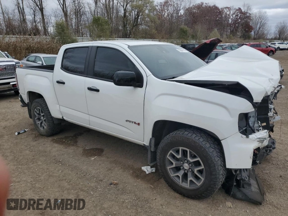 2021 GMC Canyon 4WD AT4 w/Cloth with VIN 1GTG6FEN9M1117578, listed as a Copart auction lot 78047114 with 64,955 mi miles and Salvage Title. Bid and sale history available at carsss.com. Image 4.