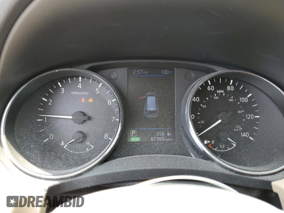 2020 Nissan Rogue S with VIN 5N1AT2MT8LC820093, listed as a Copart auction lot 59669625 with 67,395 mi miles and Salvage title. Bid and sale history available at DreamBid. Image 9.