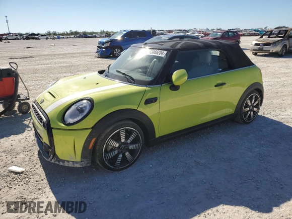 2023 MINI Convertible Cooper S with VIN WMW43DL08P3P98331, listed as a Copart auction lot 83066204 with Not provided miles and Clean title. Bid and sale history available at DreamBid. Image 1.