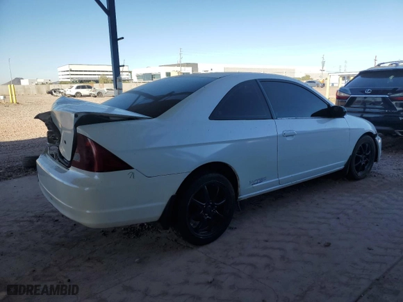 2002 Honda Civic LX with VIN 1HGEM21532L097312, listed as a Copart auction lot 85713824 with 208,738 mi miles and Salvage Title. Bid and sale history available at carsss.com. Image 3.