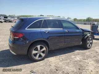 2021 Mercedes-Benz GLC with VIN W1N0G8EB4MF878174, listed as a Copart auction lot 52540405 with 41,304 mi miles and Salvage Title. Bid and sale history available at carsss.com. Image 3.