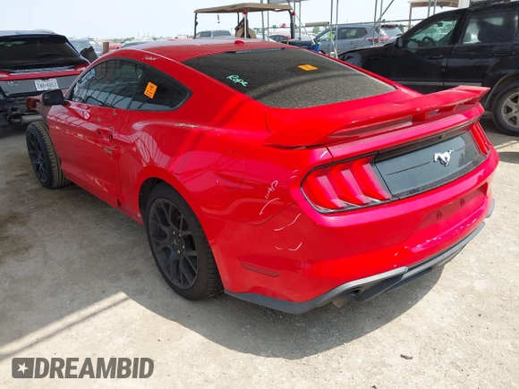 2019 Ford Mustang EcoBoost with VIN 1FA6P8TH9K5134989, listed as a IAAI auction lot 42308232 with 87,138 mi miles and . Bid and sale history available at DreamBid. Image 3.