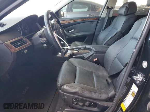2008 BMW 5 Series 550i with VIN WBANW53598CT48525, listed as a Copart auction lot 48611945 with 103,546 mi miles and Salvage Title. Bid and sale history available at carsss.com. Image 7.