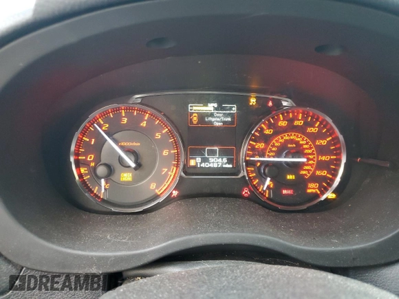 2016 Subaru WRX Premium with VIN JF1VA1E66G9801694, listed as a Copart auction lot 50846815 with 140,487 mi miles and Clean Title. Bid and sale history available at DreamBid. Image 9.