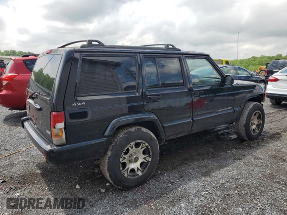 2000 Jeep Cherokee Classic with VIN 1J4FF58S8YL119611, listed as a Copart auction lot 57255685 with 148,908 mi miles and Clean title. Bid and sale history available at DreamBid. Image 3.