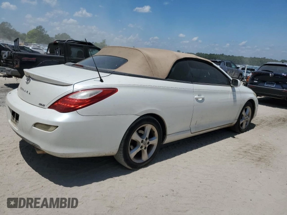 2007 Toyota Camry Solara SE with VIN 4T1FA38P17U125744, listed as a Copart auction lot 54837625 with 145,597 mi miles and Clean Title. Bid and sale history available at carsss.com. Image 3.