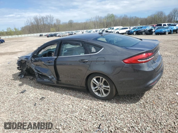 2018 Ford Fusion SE z VIN 3FA6P0H78JR108395, wystawiony jako Copart lot #55308795 z przebiegiem Nie podano mil oraz Szkoda całkowita • Salvage title. Historia ofert i sprzedaży dostępna na DreamBid. Obrazek 2.