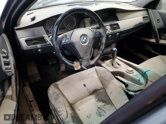 2005 BMW 5 Series 530i with VIN WBANA73565CR58629, listed as a Copart auction lot 75048804 with Not Provided miles and Non Repairable. Bid and sale history available at DreamBid. Image 8.