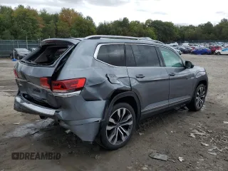 2021 Volkswagen Atlas SEL Premium R-Line with VIN 1V2FR2CA5MC541449, listed as a Copart auction lot 72932124 with 58,269 mi miles and Salvage title. Bid and sale history available at DreamBid. Image 3.