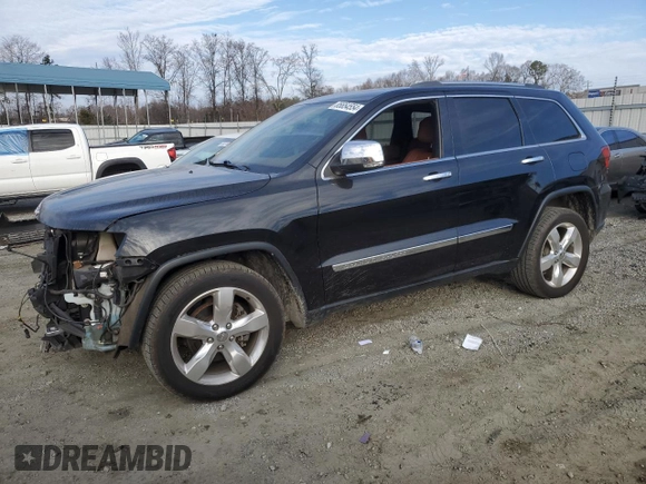 2013 Jeep Grand Cherokee Overland with VIN 1C4RJECT6DC655355, listed as a Copart auction lot 85654554 with 135,343 mi miles and Salvage Title. Bid and sale history available at carsss.com. Image 1.