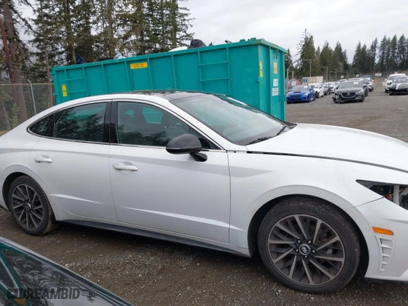 2020 Hyundai Sonata SEL Plus with VIN 5NPEJ4J2XLH050003, listed as a IAAI auction lot 41856951 with 20,279 mi miles. Bid and sale history available at carsss.com. Image 13.