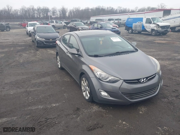 2012 Hyundai Elantra GLS with VIN 5NPDH4AE5CH150639, listed as a IAAI auction lot 41513741 with 143,402 mi miles. Bid and sale history available at carsss.com. Image 1.
