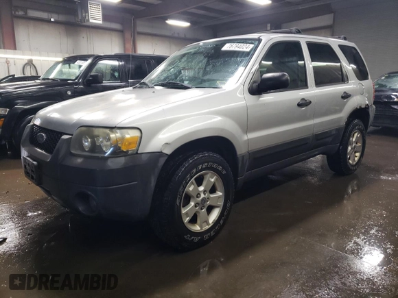 2005 Ford Escape XLT z VIN 1FMYU93145KA20050, wystawiony jako Copart lot #76794024 z przebiegiem 98 559 mil mil oraz Szkoda całkowita • Salvage title. Historia ofert i sprzedaży dostępna na DreamBid. Obrazek 1.