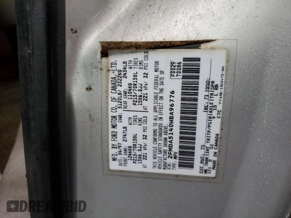 1998 Ford Windstar GL с VIN 2FMDA5140WBA96776, выставлен на аукционе Copart как лот 85304604 с пробегом 303 230 миль миль и Списание • Salvage title. История ставок и продаж доступна на DreamBid. Изображение 13.