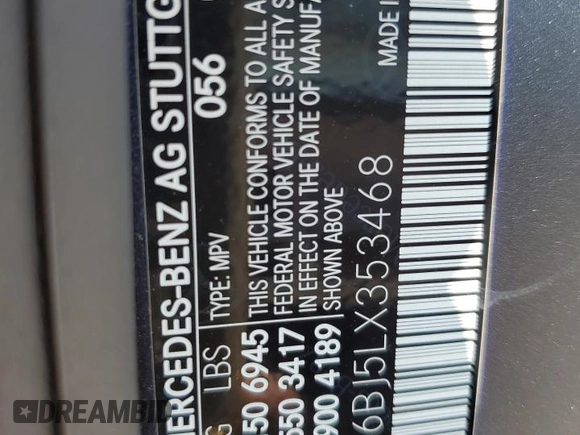 2020 Mercedes-Benz G 550 with VIN W1NYC6BJ5LX353468, listed as a Copart auction lot 63175104 with 68,520 mi miles and Salvage Title. Bid and sale history available at DreamBid. Image 13.