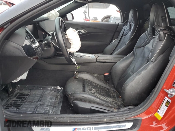 2020 BMW Z4 sDriveM40i z VIN WBAHF9C04LWW85362, wystawiony jako Copart lot #69064224 z przebiegiem Nie podano mil oraz Szkoda całkowita • Salvage title. Historia ofert i sprzedaży dostępna na DreamBid. Obrazek 7.