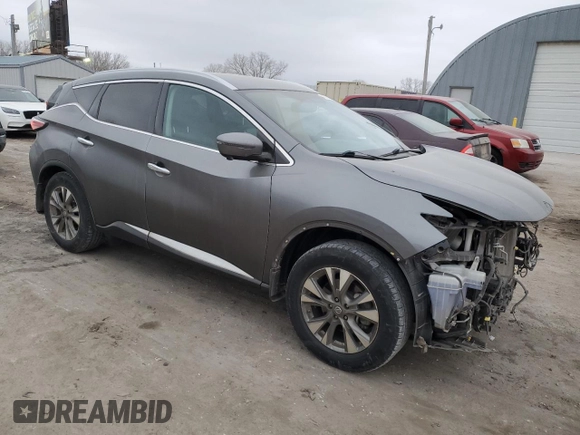 2016 Nissan Murano S with VIN 5N1AZ2MG7GN170717, listed as a Copart auction lot 47201465 with 180,444 mi miles and Salvage Title. Bid and sale history available at carsss.com. Image 4.