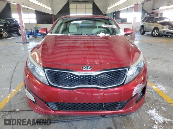 2015 Kia Optima LX with VIN 5XXGM4A78FG435796, listed as a Copart auction lot 45652035 with 160,528 mi miles and Salvage Title. Bid and sale history available at carsss.com. Image 5.