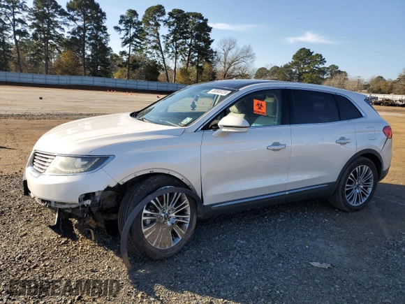 2017 Lincoln MKX Reserve with VIN 2LMPJ6LR1HBL15425, listed as a Copart auction lot 86949724 with 185,723 mi miles and Salvage Title. Bid and sale history available at carsss.com. Image 1.