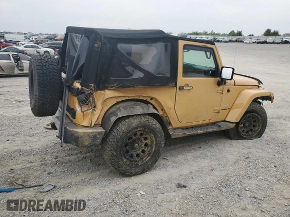 2014 Jeep Wrangler Sahara with VIN 1C4AJWBG8EL144691, listed as a Copart auction lot 71172514 with 111,322 mi miles and Salvage title. Bid and sale history available at DreamBid. Image 3.