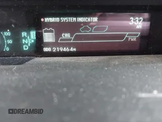 2012 Toyota Prius One with VIN JTDKN3DU5C5474199, listed as a IAAI auction lot 41988253 with 219,464 mi miles. Bid and sale history available at carsss.com. Image 15.